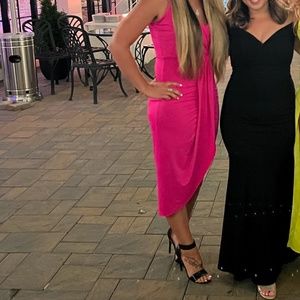 Hot pink dress